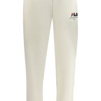 FILA MEN'S LONG WHITE TRACKSUIT PANTS