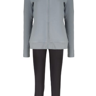 FREDDY WOMEN'S LIGHT BLUE ZIP-UP SWEATSHIRT