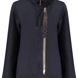 FREDDY WOMEN'S BLUE ZIP-UP SWEATSHIRT