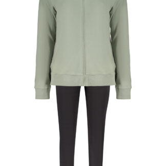 FREDDY WOMEN'S GREEN ZIP-UP SWEATSHIRT