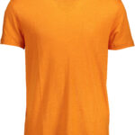 GANT MEN'S SHORT SLEEVE T-SHIRT ORANGE