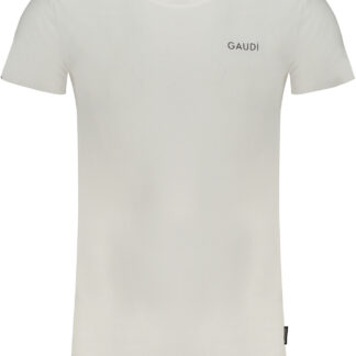 GAUDÌ MEN'S WHITE SHORT SLEEVE T-SHIRT