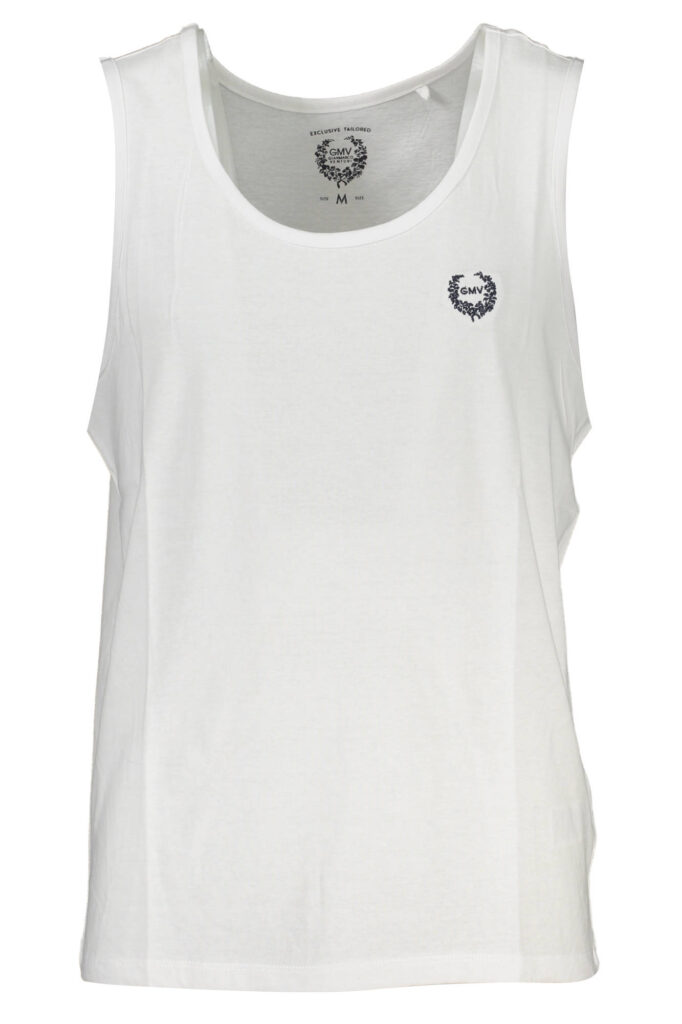 GIAN MARCO VENTURI MEN'S WHITE TANK TOP