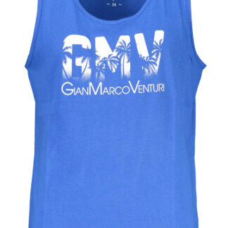GIAN MARCO VENTURI MEN'S BLUE TANK TOP
