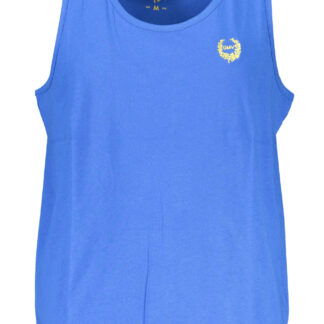 GIAN MARCO VENTURI MEN'S BLUE TANK TOP