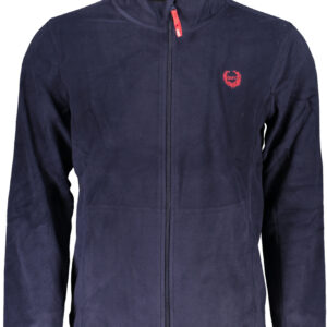 GIAN MARCO VENTURI MEN'S BLUE ZIP SWEATSHIRT