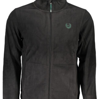 GIAN MARCO VENTURI MEN'S BLACK ZIP SWEATSHIRT