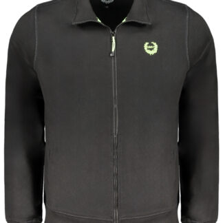 GIAN MARCO VENTURI MEN'S BLACK ZIP SWEATSHIRT