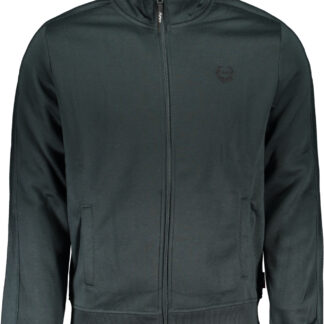 GIAN MARCO VENTURI MEN'S GREEN ZIP SWEATSHIRT