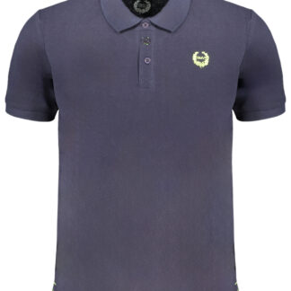 GIAN MARCO VENTURI MEN'S SHORT SLEEVED POLO SHIRT BLUE