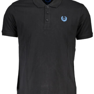 GIAN MARCO VENTURI MEN'S SHORT SLEEVE POLO BLACK