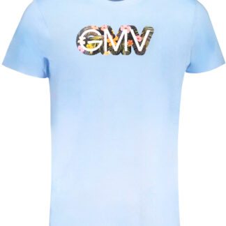 GIAN MARCO VENTURI MEN'S SHORT SLEEVED T-SHIRT BLUE