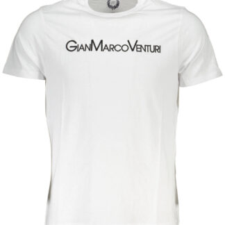 GIAN MARCO VENTURI MEN'S SHORT SLEEVE T-SHIRT WHITE