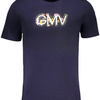 GIAN MARCO VENTURI MEN'S SHORT SLEEVED T-SHIRT BLUE