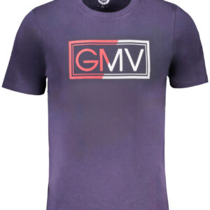 GIAN MARCO VENTURI MEN'S SHORT SLEEVED T-SHIRT BLUE