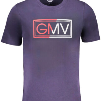 GIAN MARCO VENTURI MEN'S SHORT SLEEVED T-SHIRT BLUE
