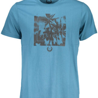 GIAN MARCO VENTURI MEN'S SHORT SLEEVE T-SHIRT BLUE