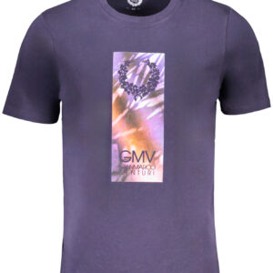 GIAN MARCO VENTURI MEN'S SHORT SLEEVED T-SHIRT BLUE