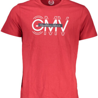 GIAN MARCO VENTURI MEN'S SHORT SLEEVE T-SHIRT RED