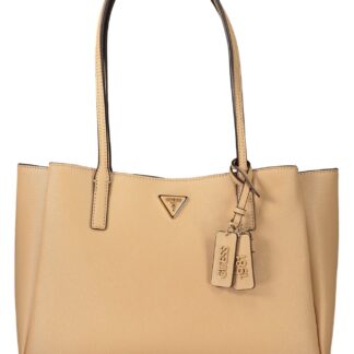 GUESS JEANS WOMEN'S BEIGE BAG
