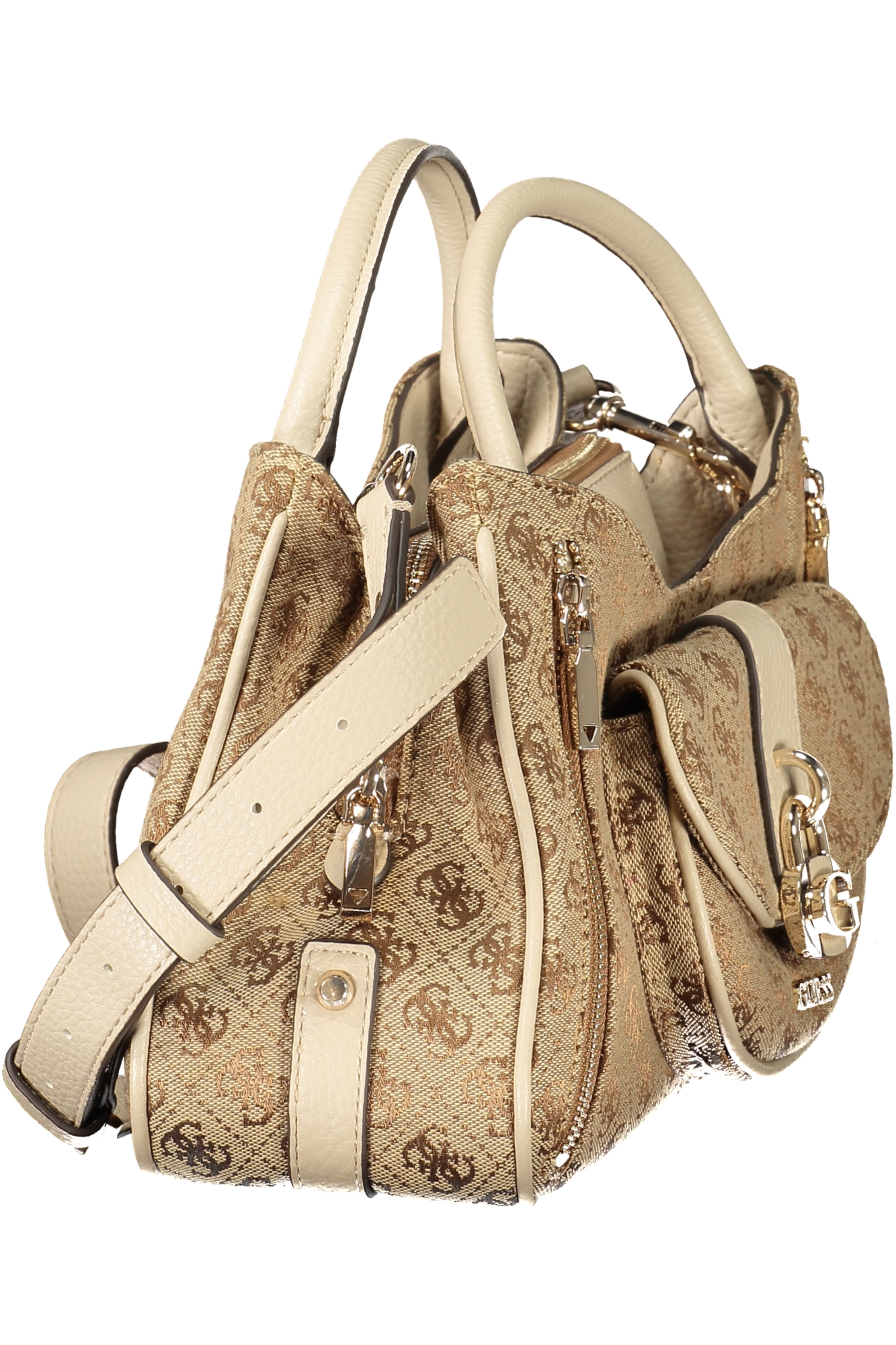 GUESS JEANS WOMEN'S BEIGE BAG - Afbeelding 3
