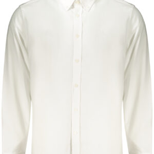 GUESS JEANS MEN'S LONG-SLEEVED SHIRT WHITE