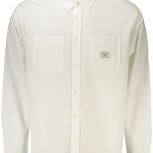 GUESS JEANS MEN'S LONG-SLEEVED SHIRT WHITE