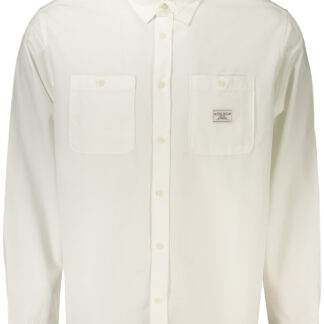 GUESS JEANS MEN'S LONG-SLEEVED SHIRT WHITE