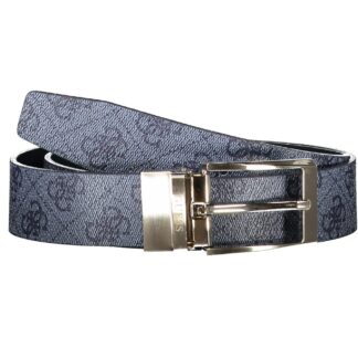 GUESS JEANS MEN'S BLUE LEATHER BELT