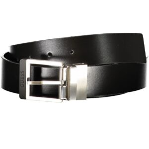 GUESS JEANS MEN'S BLACK LEATHER BELT
