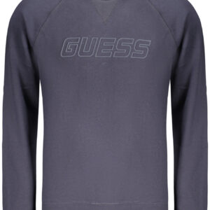 GUESS JEANS MEN'S BLUE ZIP-UP SWEATSHIRT