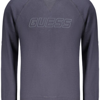 GUESS JEANS MEN'S BLUE ZIP-UP SWEATSHIRT