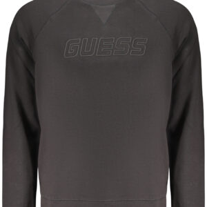 GUESS JEANS MEN'S BLACK ZIP-UP SWEATSHIRT