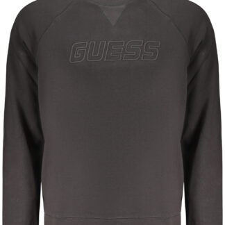 GUESS JEANS MEN'S BLACK ZIP-UP SWEATSHIRT