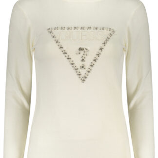 GUESS JEANS WOMEN'S WHITE SWEATER
