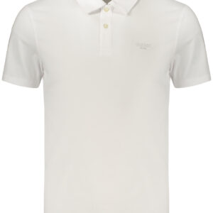 GUESS JEANS MEN'S SHORT-SLEEVED POLO SHIRT WHITE