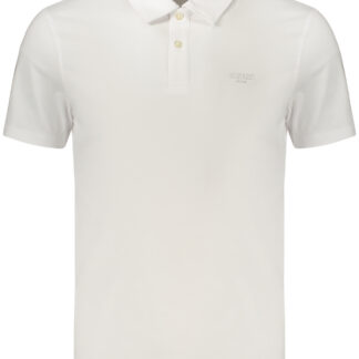 GUESS JEANS MEN'S SHORT-SLEEVED POLO SHIRT WHITE