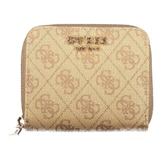 GUESS JEANS WOMEN'S BEIGE WALLET