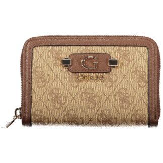 GUESS JEANS WOMEN'S BEIGE WALLET