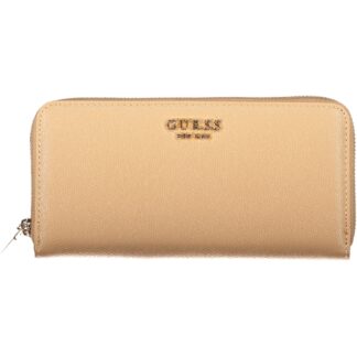 GUESS JEANS WOMEN'S BEIGE WALLET