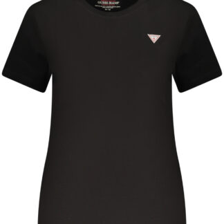 GUESS JEANS WOMEN'S SHORT-SLEEVED T-SHIRT BLACK