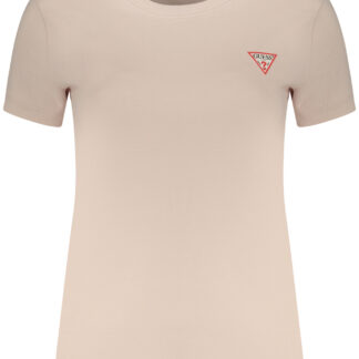 GUESS JEANS WOMEN'S SHORT SLEEVE T-SHIRT PINK