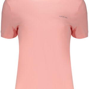 GUESS JEANS WOMEN'S SHORT SLEEVE T-SHIRT PINK