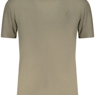 GUESS JEANS MEN'S SHORT-SLEEVED T-SHIRT GREEN