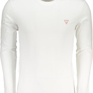 GUESS JEANS MEN'S LONG SLEEVE T-SHIRT WHITE