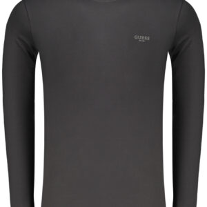 GUESS JEANS MEN'S LONG-SLEEVED T-SHIRT BLACK