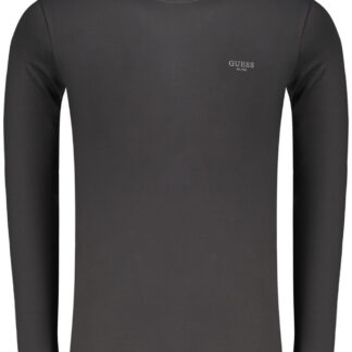 GUESS JEANS MEN'S LONG-SLEEVED T-SHIRT BLACK