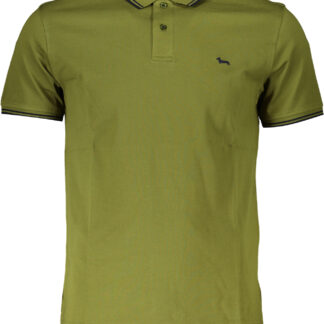 HARMONT & BLAINE GREEN MEN'S SHORT SLEEVED POLO SHIRT