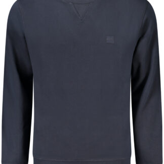 HUGO BOSS MEN'S ZIP-UP SWEATSHIRT BLUE