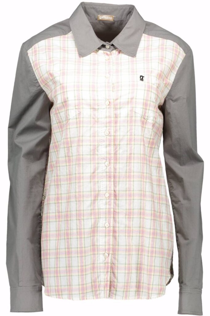 JOHN GALLIANO WOMEN'S LONG SLEEVE SHIRT GRAY